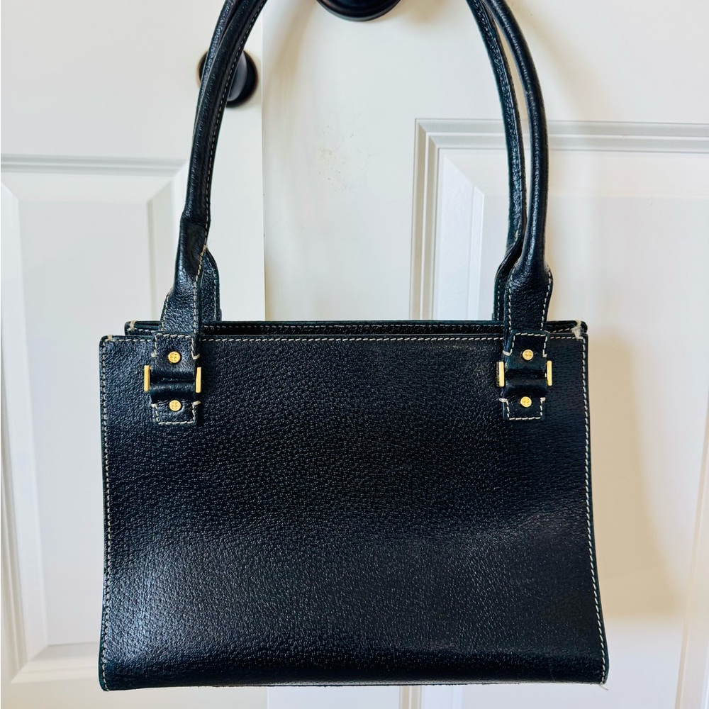 Vintage Kate Spade Elegant Black Leather Handbag - Picture 5 of 15